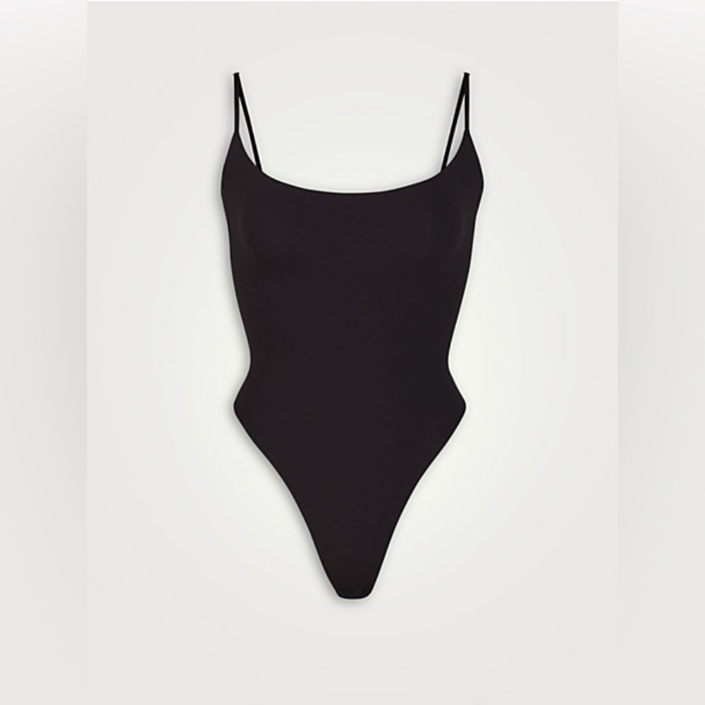 Skims Navy Fit Everybody Cami Thong Bodysuit